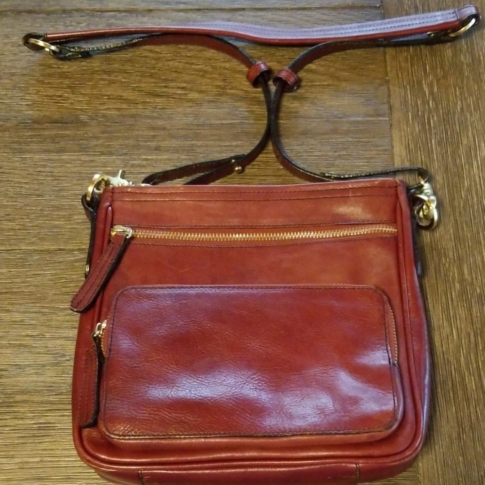 Brahmin burgundy crossbody